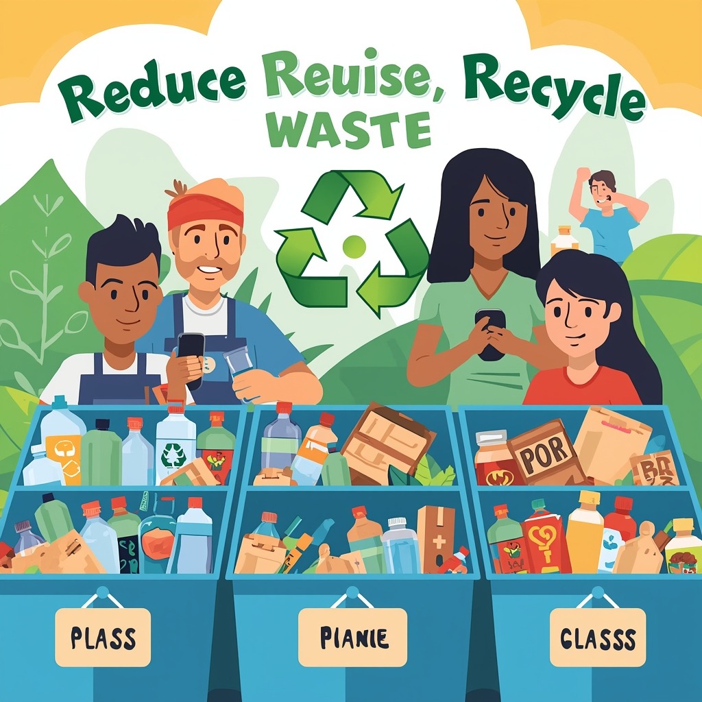 lucid-origin_A_vibrant_and_educational_illustration_of_waste_sorting_featuring_a_variety_of_r-0