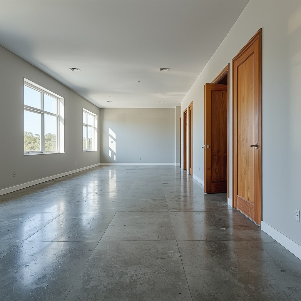 lucid-origin_Empty_rooms_with_bare_walls_polished_concrete_floors_and_large_windows_that_allo-0